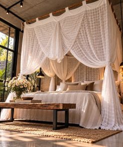 Rayon Rectangular Mosquito Net (King Size)