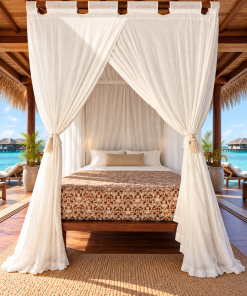 Alternative view of Rectangular Mosquito Net Rayon 2 (Queen Size)