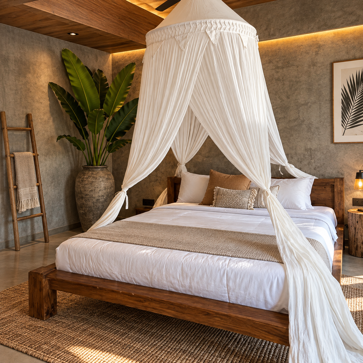 Circular cotton mosquito net diameter 90 cm - Image 3