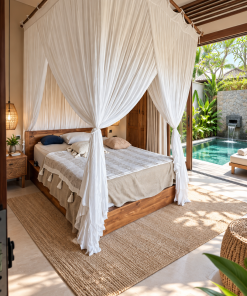 Alternative view of Rectangular King Size Mosquito Net Rayon 3